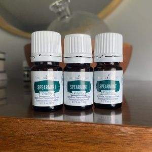 Young living Spearmint essential oils.